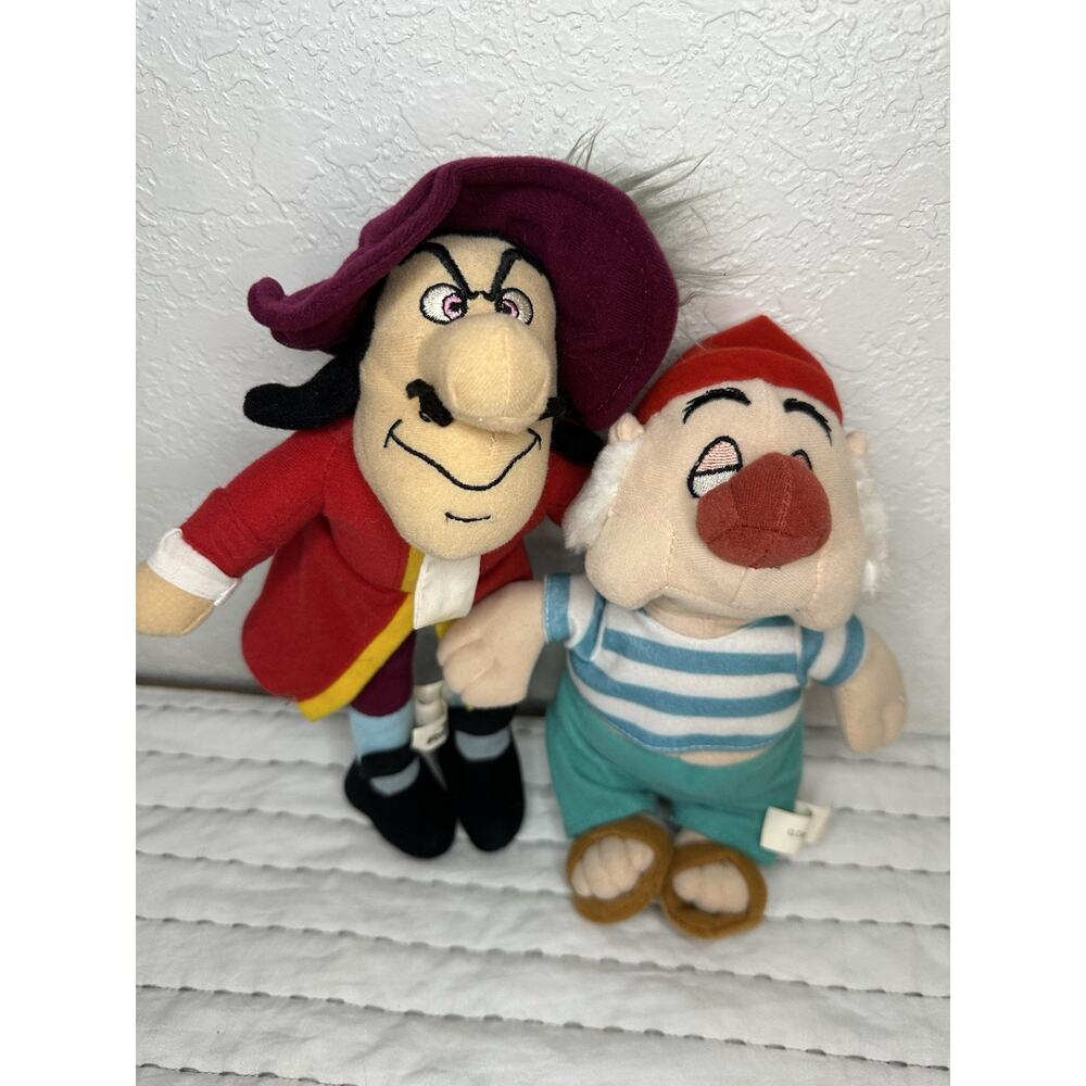Captain Hook & Mr Smee Plush Peter Pan Collectible Disney Toy Factory Stuffed